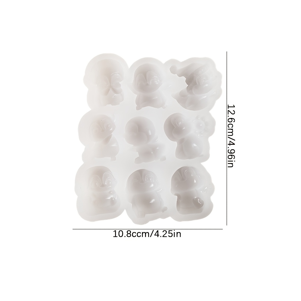 TEMU Moule à bougie, 1pc Moule en silicone 9-en-1 de , Moule créatif pour de cire, Moule en résine époxy pour la décoration intérieure et la