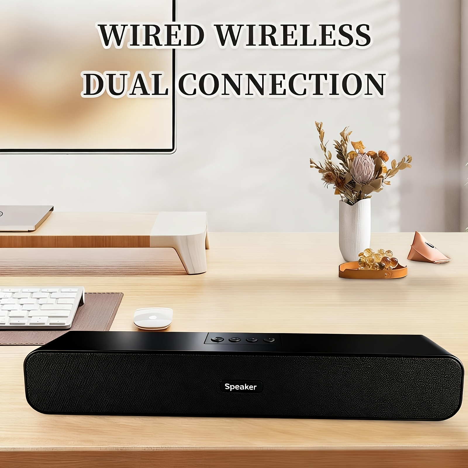 TEMU Wireless Speaker With | Portable To 10h Playtime | Aux And Tf Card And Usb Input | Wireless 5.3 Wireless Speakers For Home/party/outdoor, , ,