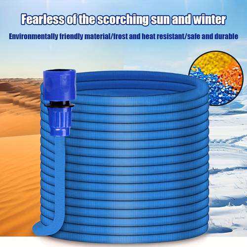 1pc 200 feet garden hose with spray nozzle multi purpose irrigation watering equipment suitable for