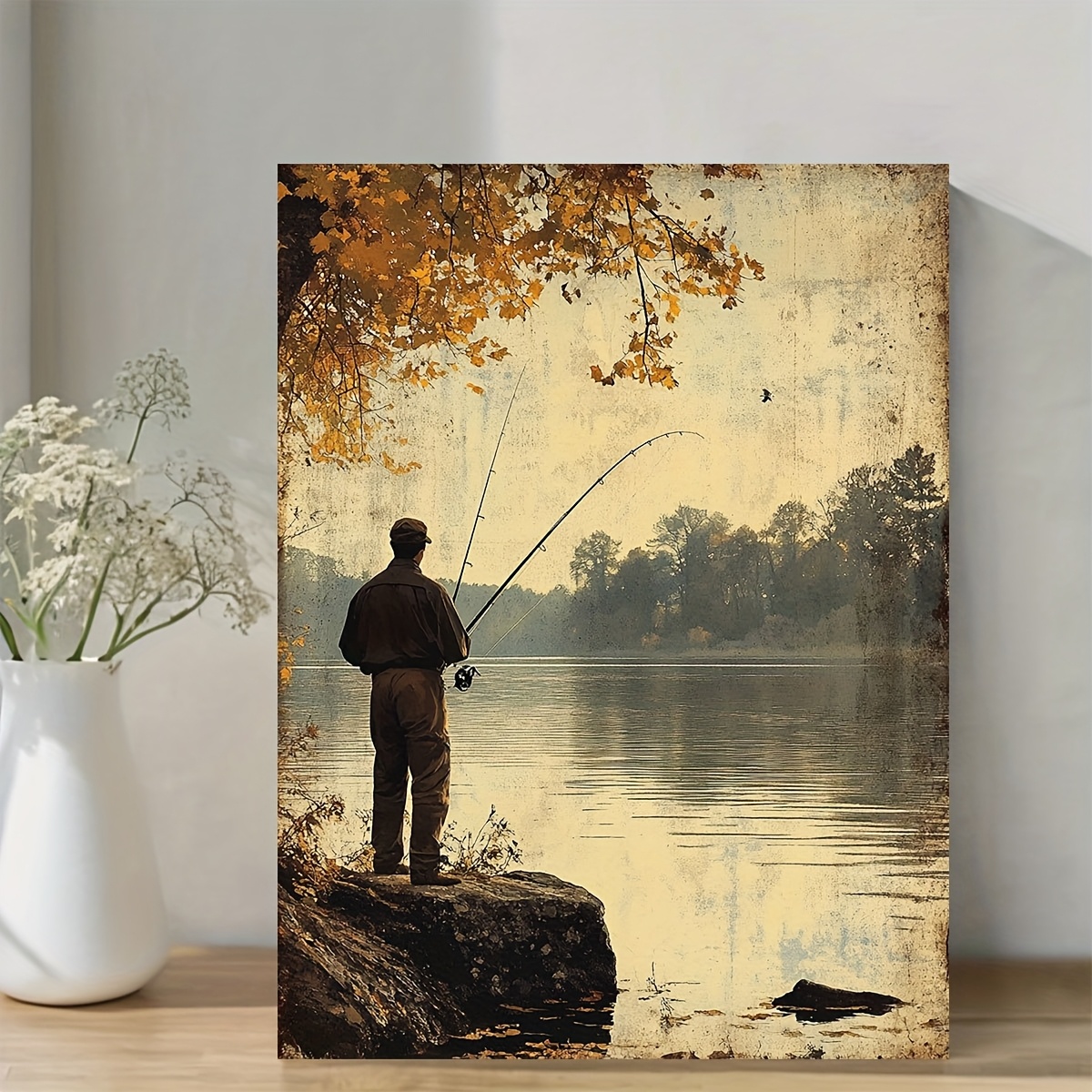 1pc koolyart fishing wall art canvas 11 8x15 Temu New Zealand