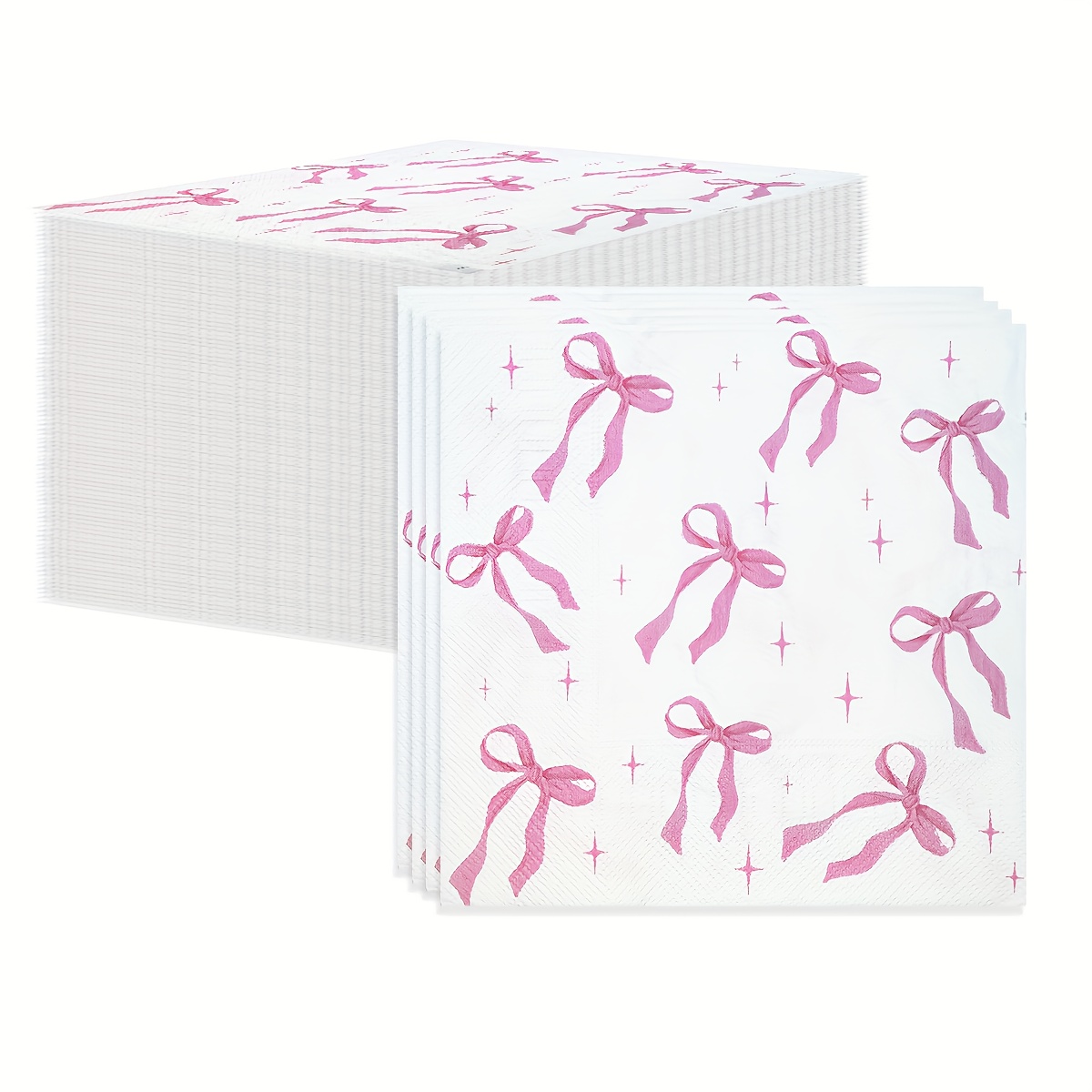 Image of 20-piece Bow Napkins, 2-ply, Suitable For , Universal Celebration Decor, No Power Required For Halloween、christmas
