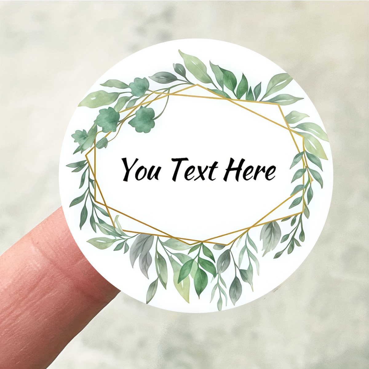 TEMU Custom-made Product Colored Stickers, Suitable For Envelope Flower Handmade Love Letters Handmade Heart Cake Dessert Baking Elegant Round