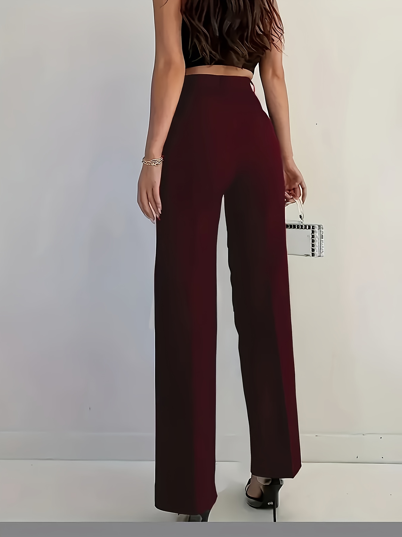 ●●ODS●● WARM PINTUCK SLACKS TWEE Kenneth Crease Pintuck Wide Leg Slacks | KOODING
