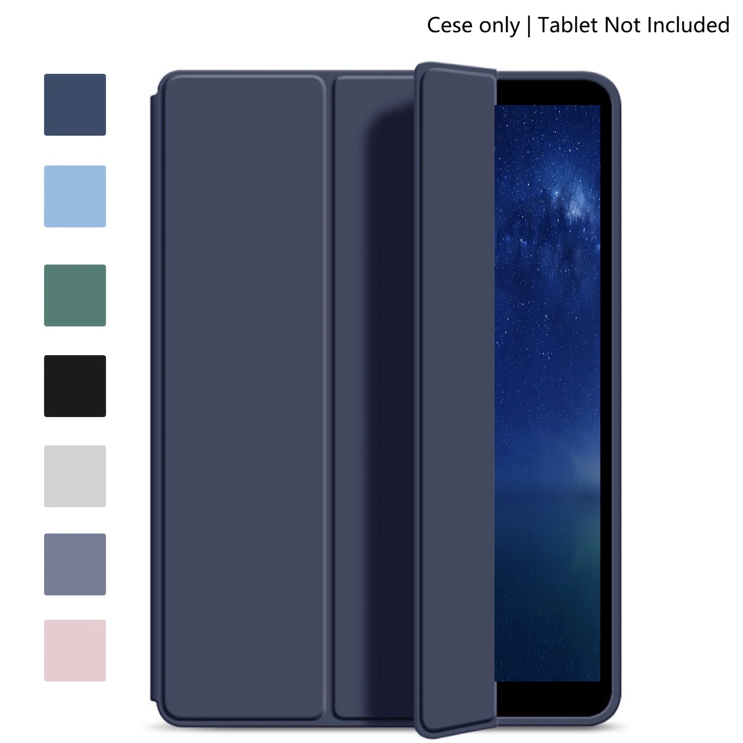TEMU Тришаровий захисний чохол-стійка для iPad 10-го/11-го (A16), 5-го/6-го , Air 1/Air 2 9.7-дюймовий, 7-го/8-го/9-го , Air 3, Pro 10.5,
