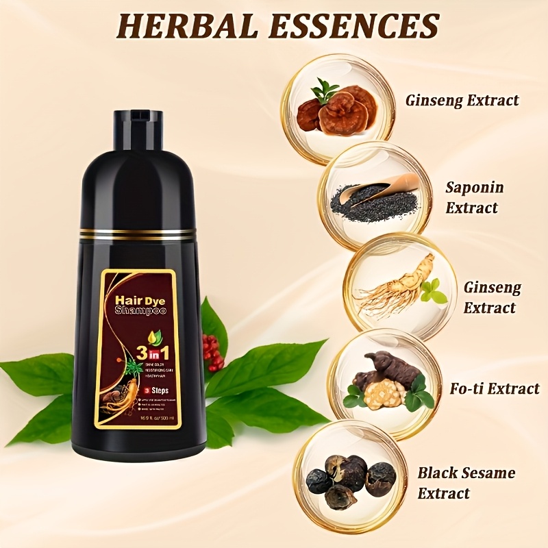 Božićni Poklon, Novogodišnja Atmosfera Vinsko Crvena Boja za Kosu, Brzodjelujuća Boja za Kosu, 99,99% Pokrivenost Bijele Kose, Sadrži Razne Biljne Sastojke, Pogodna za Njegu i Bojenje Kose, Tri u Jednom - Pogodna za Muškarce i Žene Svih Tipova Kose