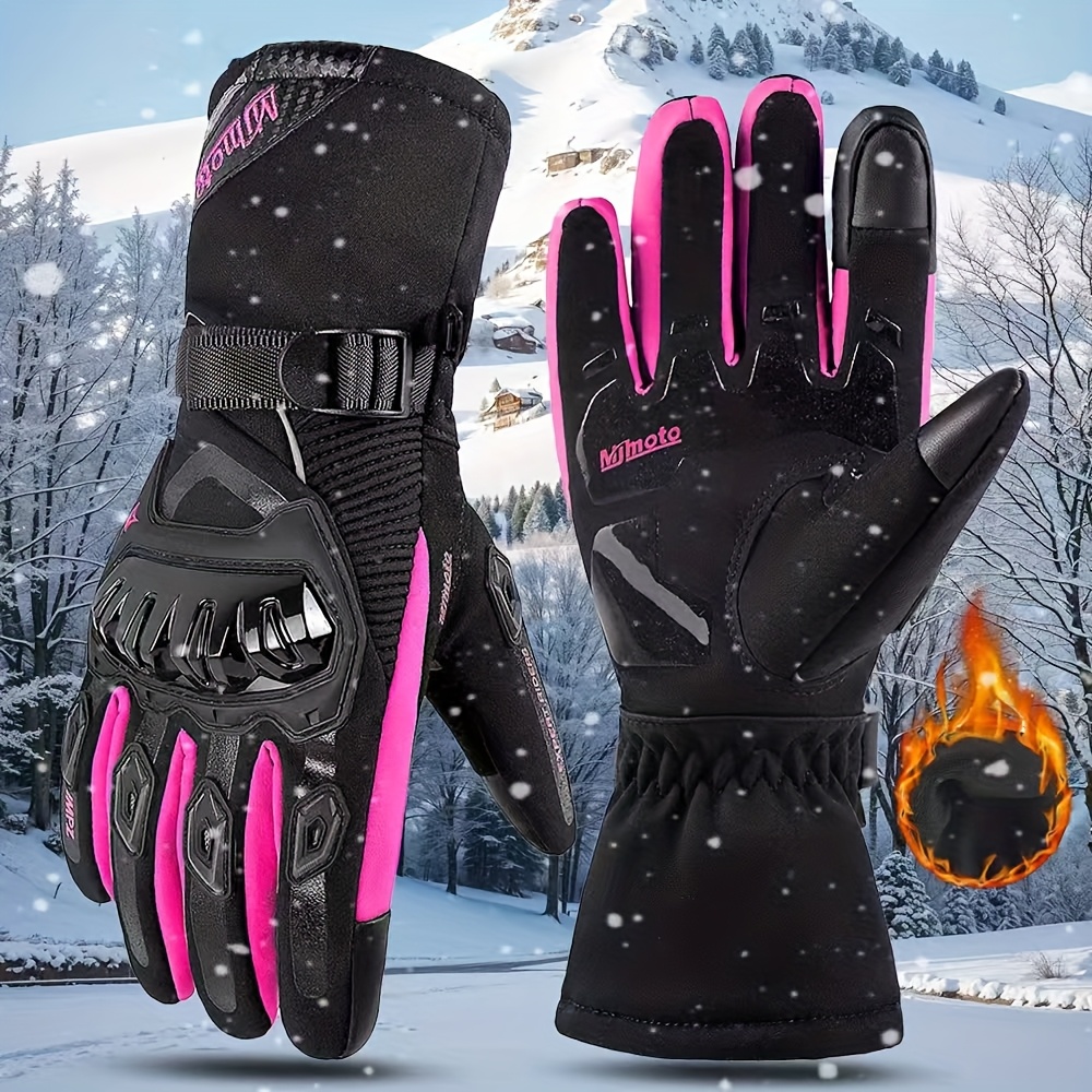 XS-L Motorcycle Riding Gloves, Sporty Design, Long Cuff Style, Hand Washable, Cyclists, All-Season Riding, Daily Commuting