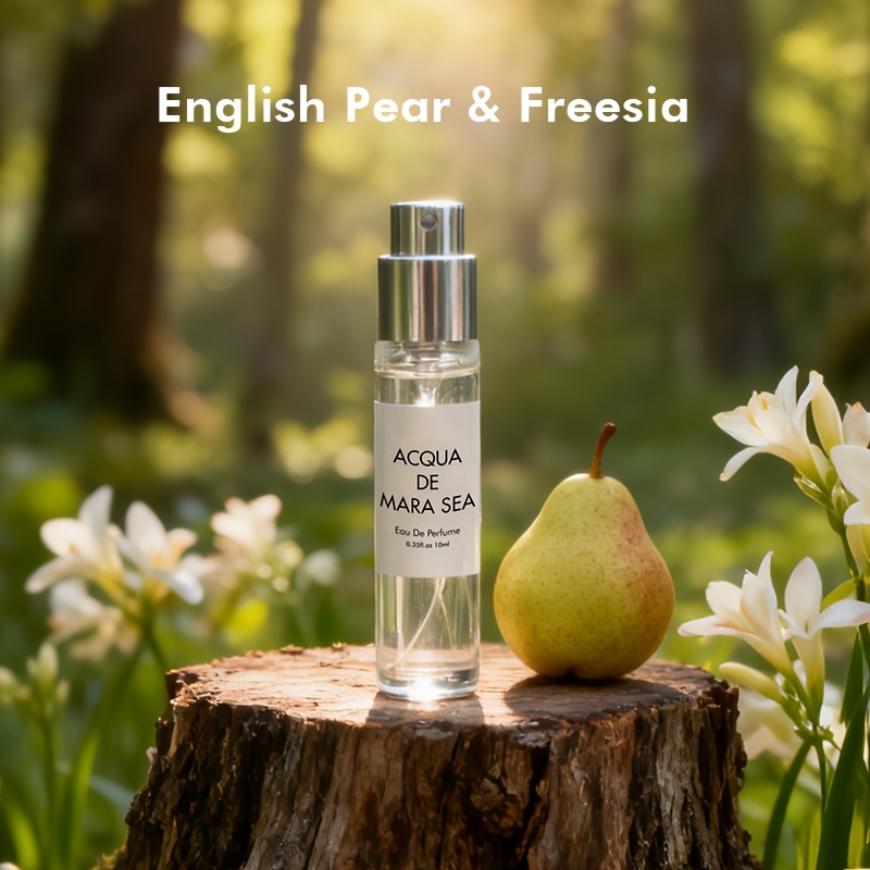 the   sea of british pear and   ladys fruity   perfume offers a     of   with a long lasting fragrance that remains pleasant   after prolonged wear
