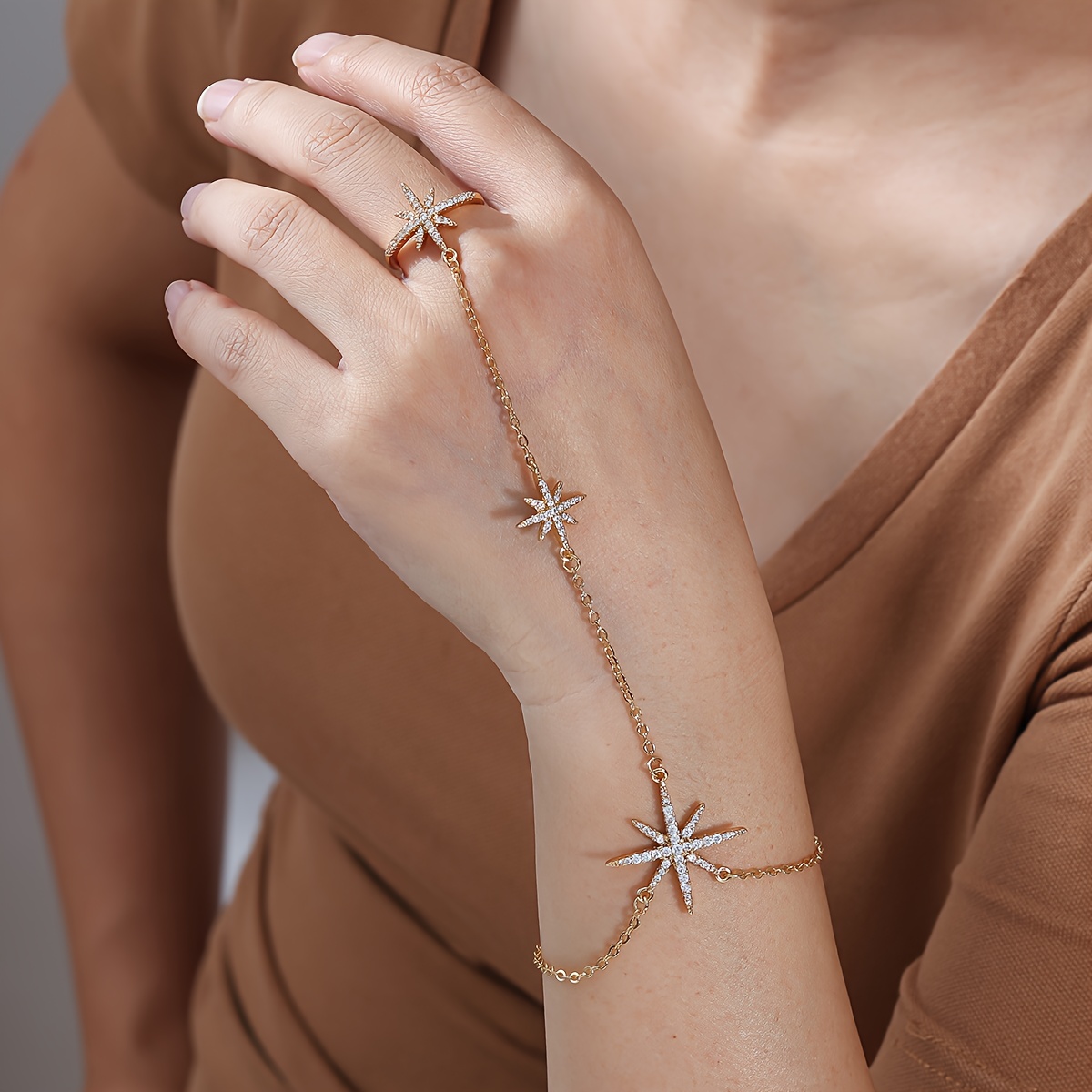 1 creative and versatile high end womens finger chain suitable for daily commutes banquets and festive jewelry