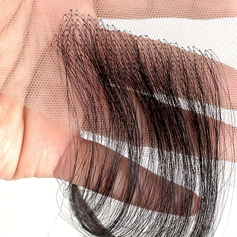 Edges Hair Spitzenband Für Damen – Unsichtbarer Babyhaaransatz Aus Echthaar, 4 Stück, Schwarz