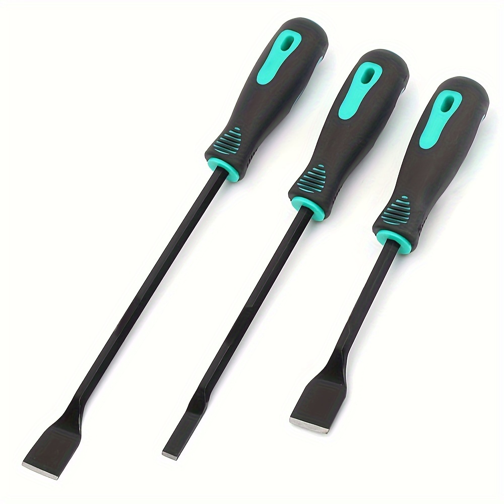 TEMU 3-piece Heavy-duty Cylinder Sealant Cleaner Tool, Automotive Gasket Scraper Set, Non-charging Automotive Gasket Kit For Removing Oil & Dirt, -grip