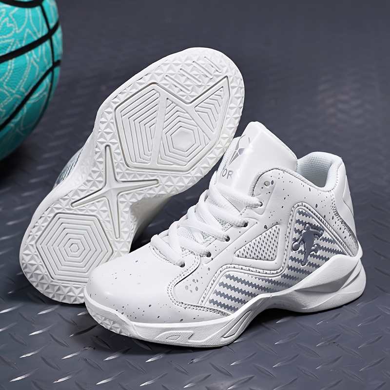 white high top basketball shoes