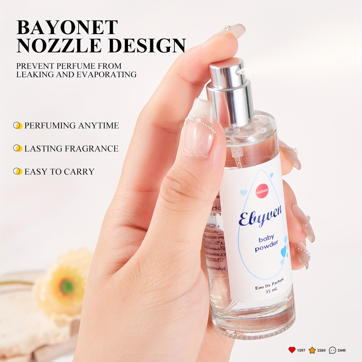 elywen baby powder perfume women fragrance Temu Saudi Arabia