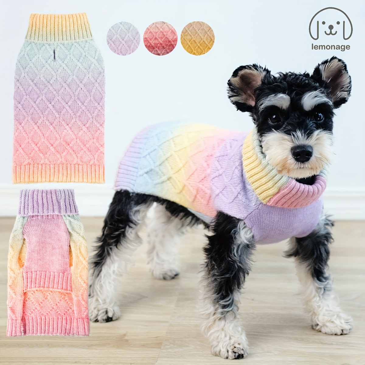 

1pc Pet Knitted For And Dog Clothes