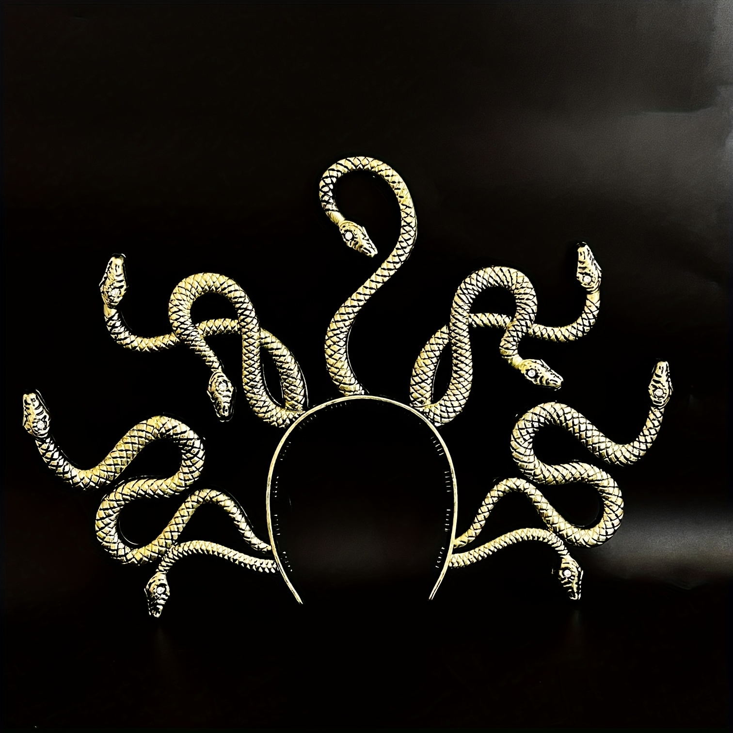 Medusa Large Headband - Handmade with Imperfections, Sexy Party Accessory for Costume Parties, Halloween, Carnival/Masquerade Balls, and Women's Dress-Up Events, Halloween Headpiece, Unique Charm, Mysterious Style, Artistic Headpiece, Detailed Design, Festival Headwear, Halloween Lovers, Cosplay Enthusiasts