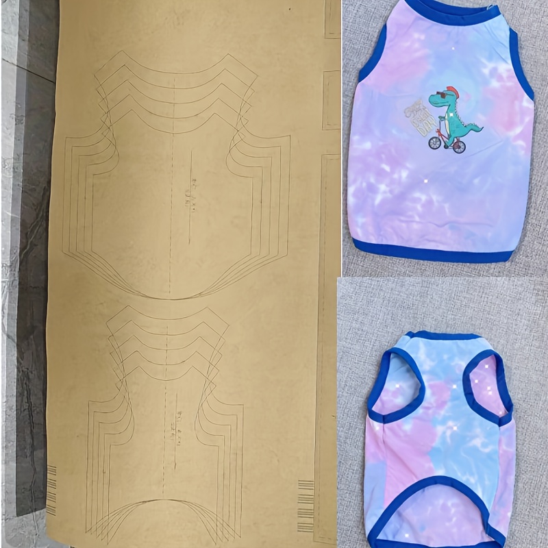 Temu – TEMU Pet Vest Sewing Pattern, 1:1 Pet Clothing Sewing Pattern, Suitable For Beginners And Sewing Enthusiasts, Clothing Making Template, Handmade