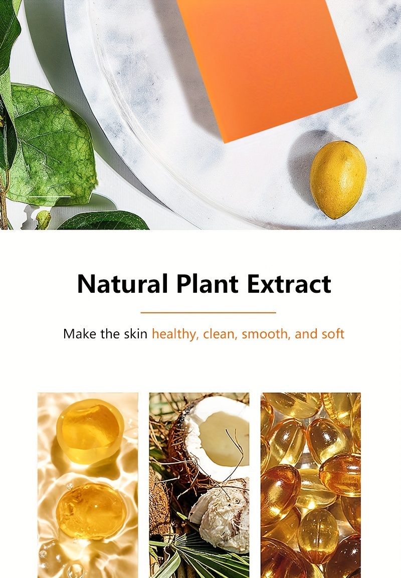 8 komada 100g Sapun s Kojinskom Kiselinom - Posvjetljujući Svijetlo Bež, Hidratantni, Kontrola Masnoće za Ruke, Lice, Kupanje - Prirodni Aroma Naranče, Eterično Ulje, Nježno Čišćenje, Božić