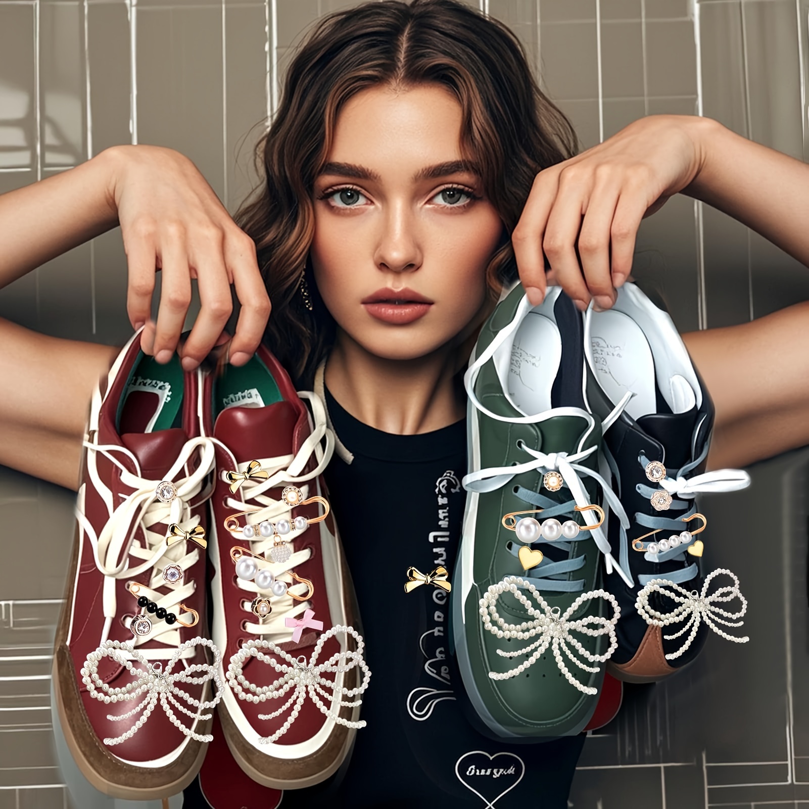 17 Pièces Décorations De Chaussures DIY - Breloques Fleurs De Rose Résine - Charms Démontables Pour Sandales