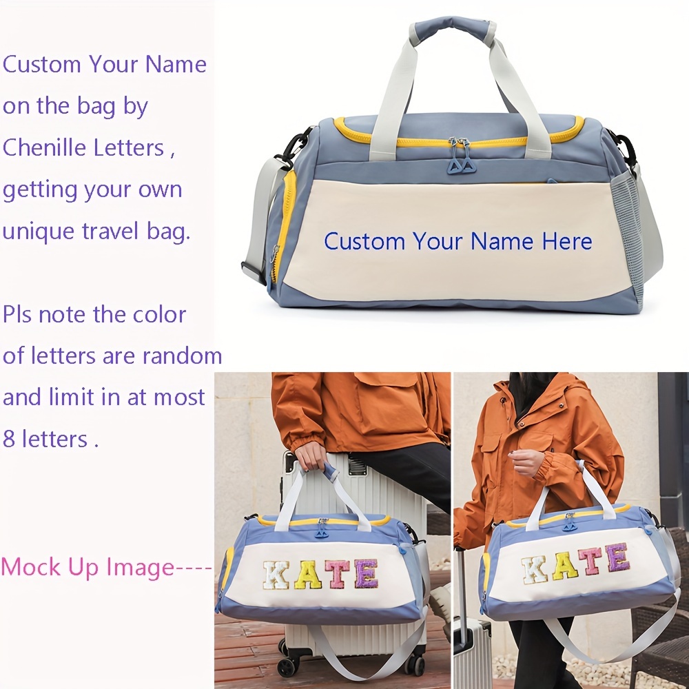 

Customizable Polyester Travel Bag With Embroidered Lettering By Trip Tiger – Casual Hand Washable Gym Bag With Shoe Compartment From Yiwu Area