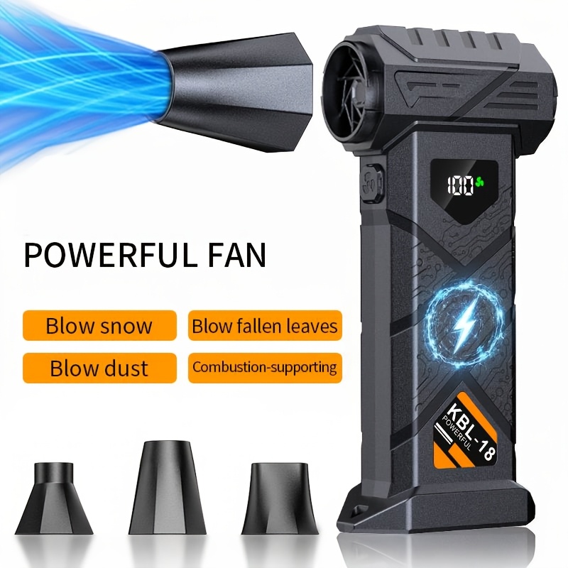 E-shop 9000000 RPH Turbo-Jet-Bläser | USB-C-Schnellladung, leistungsstarker mit fünf Geschwindigkeiten, multifunktionaler