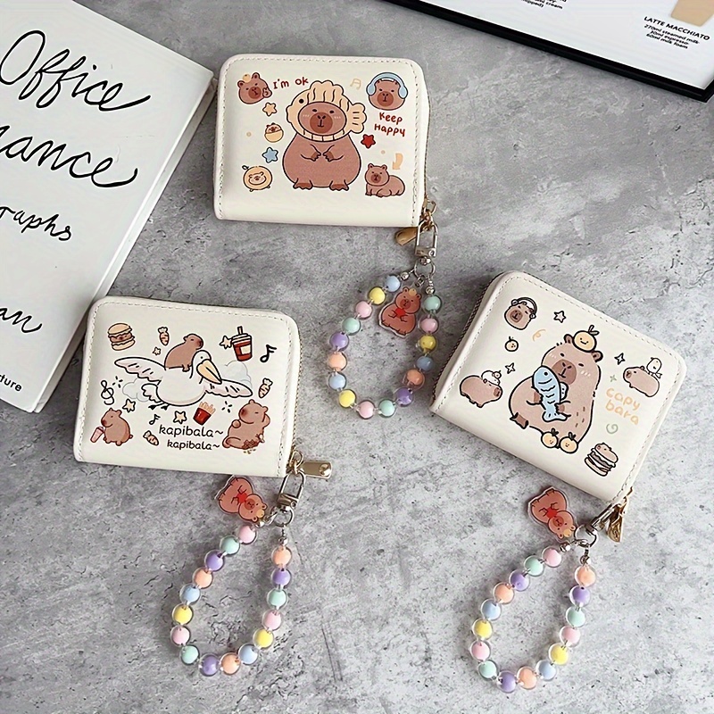 Capybara Münzorganizer Als Taschenanhänger – Niedliches Tier-Accessoire Mit Reißverschluss