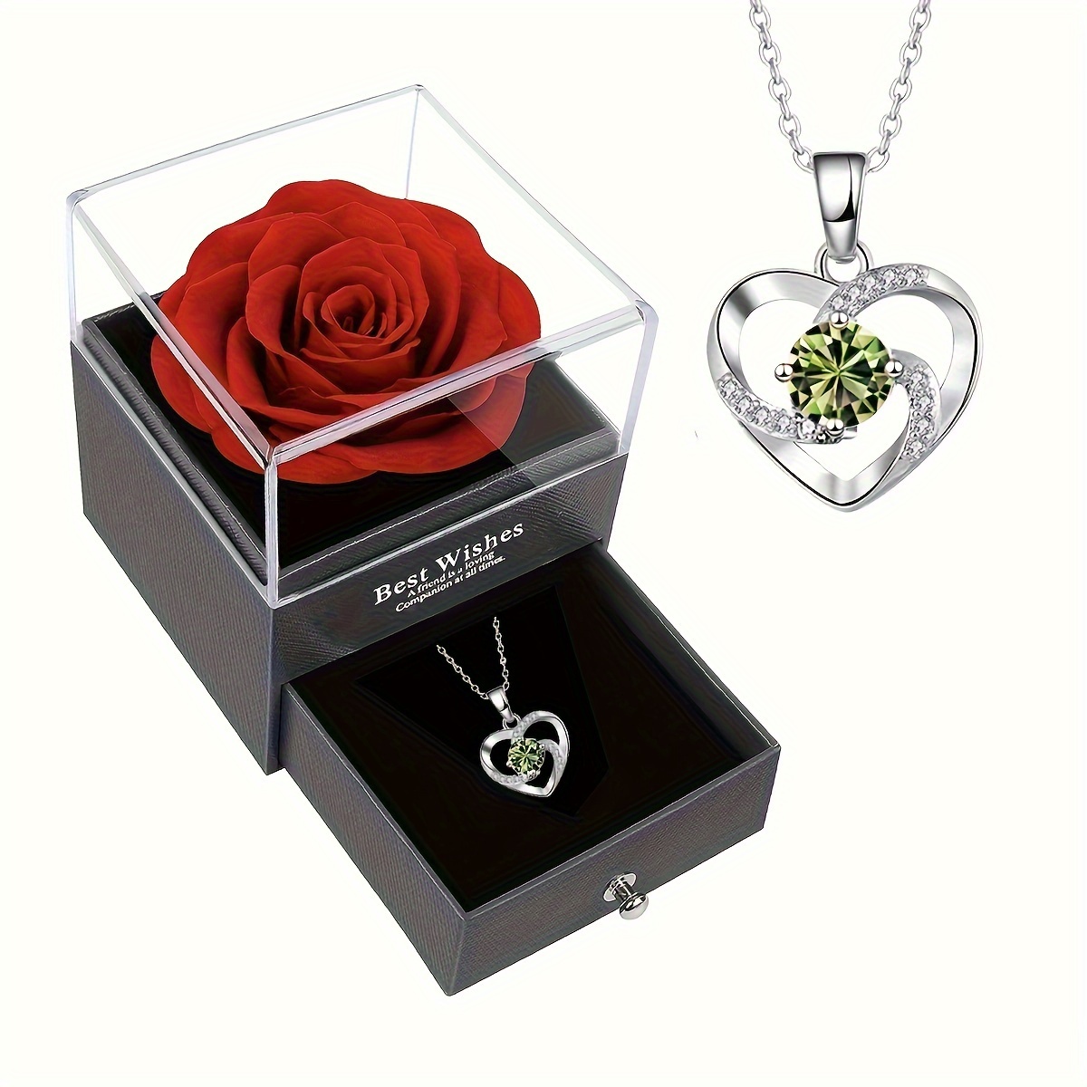 ladies necklace jewelry gift heart shaped pendant gift Temu