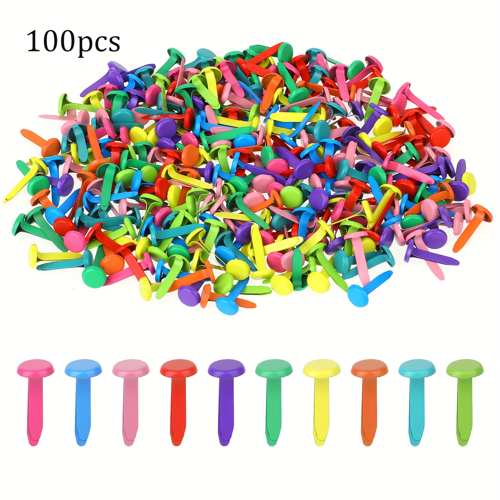 

100pcs Pushpins For - For Diy , Scrapbooking, Art & School Decorations, Fastening (0.24 X 0.5 )