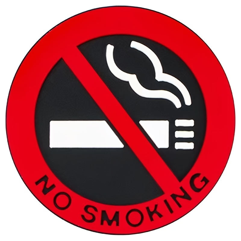 1pc no smoking car stickers styling round vinyl