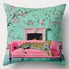 4pcs whimsical animal print pillow covers 17 72 x 17 72 inches polyester machine washable with zipper closure vibrant zebra for sofa car bedroom decor bedroom accent piece contemporary style zippered pillowcas