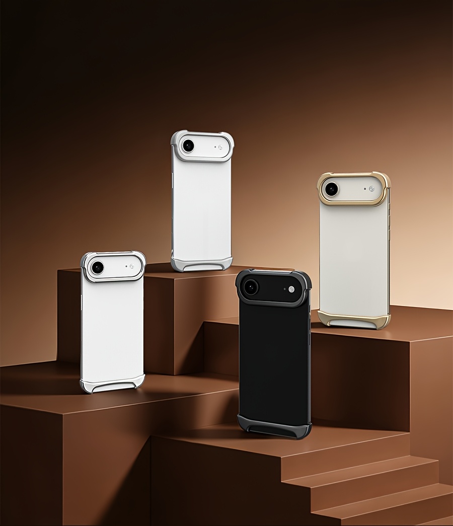 Phone Case: Aluminum SEBS Rubber Metal Bumper Double-layer Arc Case Phone Case for iPhone 17 Pro Max 17 Air Pro Unique Design High-strength Phone Cover Minimalist Case Bare-metal Feel