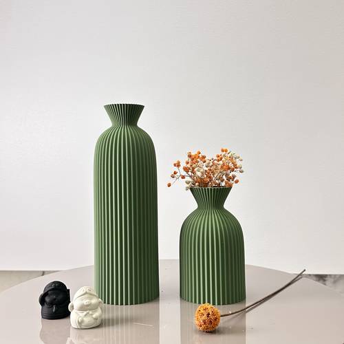 2pcs set of wavy art vases dried flower arrangement vases suitable for home decoration ornaments vases entrance hall decoration vases office desktop vase ornaments