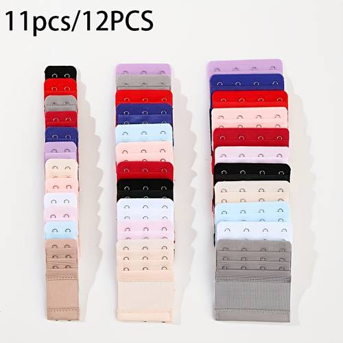 11pcs/12ps 2ganchos / / 4 ganhos extensão de elasticidade fivela para sutiã, gancho estendido do acessório íntimo