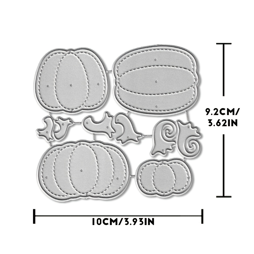 TEMU 1pc Halloween Pumpkin Metal Cutting Die, Perfect For Embellishments, Embossing Die Cuts, And Greeting Card Templates, Ideal For Album Cards And