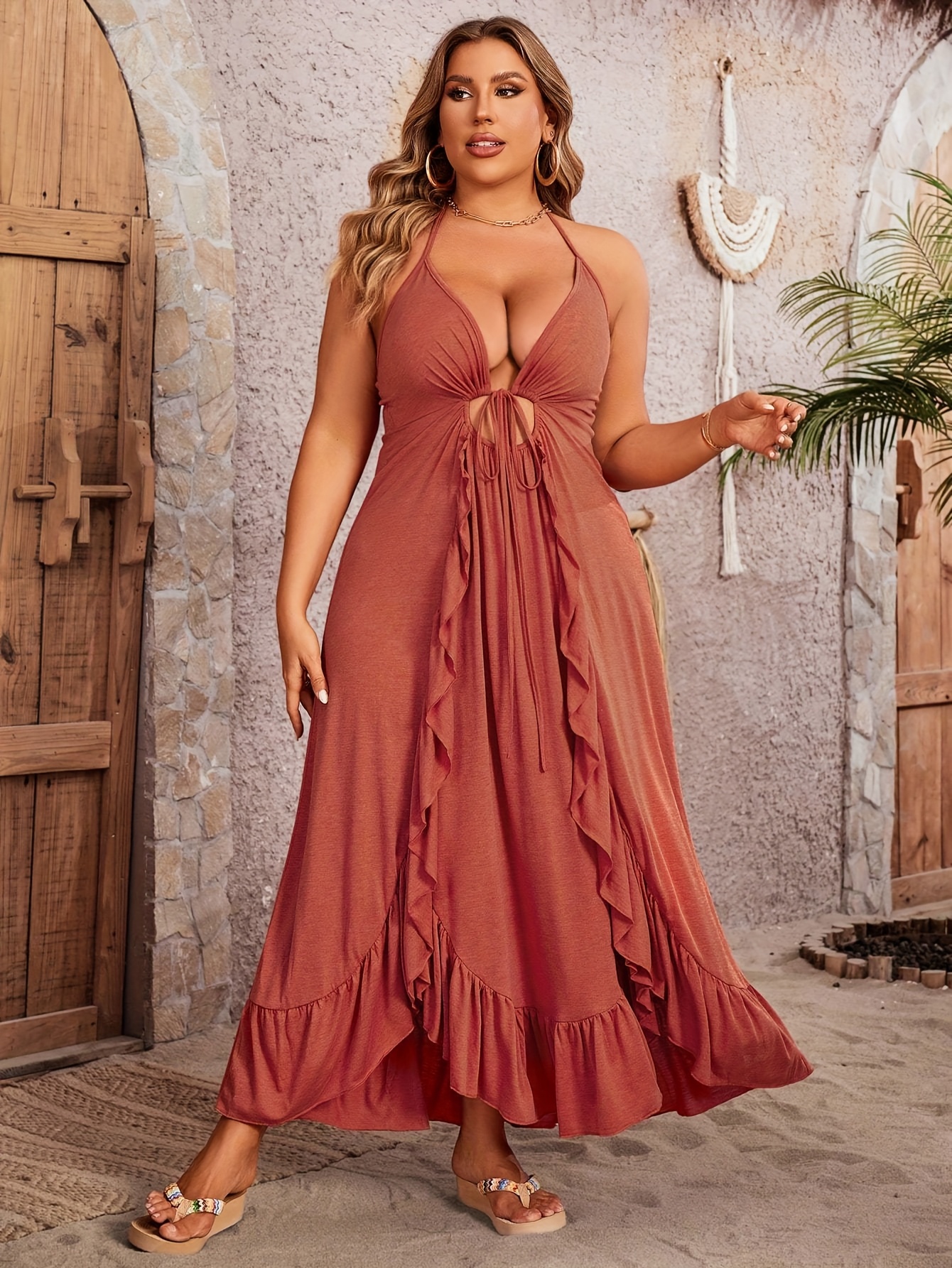 Styles New Long Dress Ladies Plus Size Plus Size Elegant Crossover Collar  Dress, Short-sleeved Tie Dress For Spring, Summer, And Autumn, Women's  Clothing Women' Clothing Temu Poland