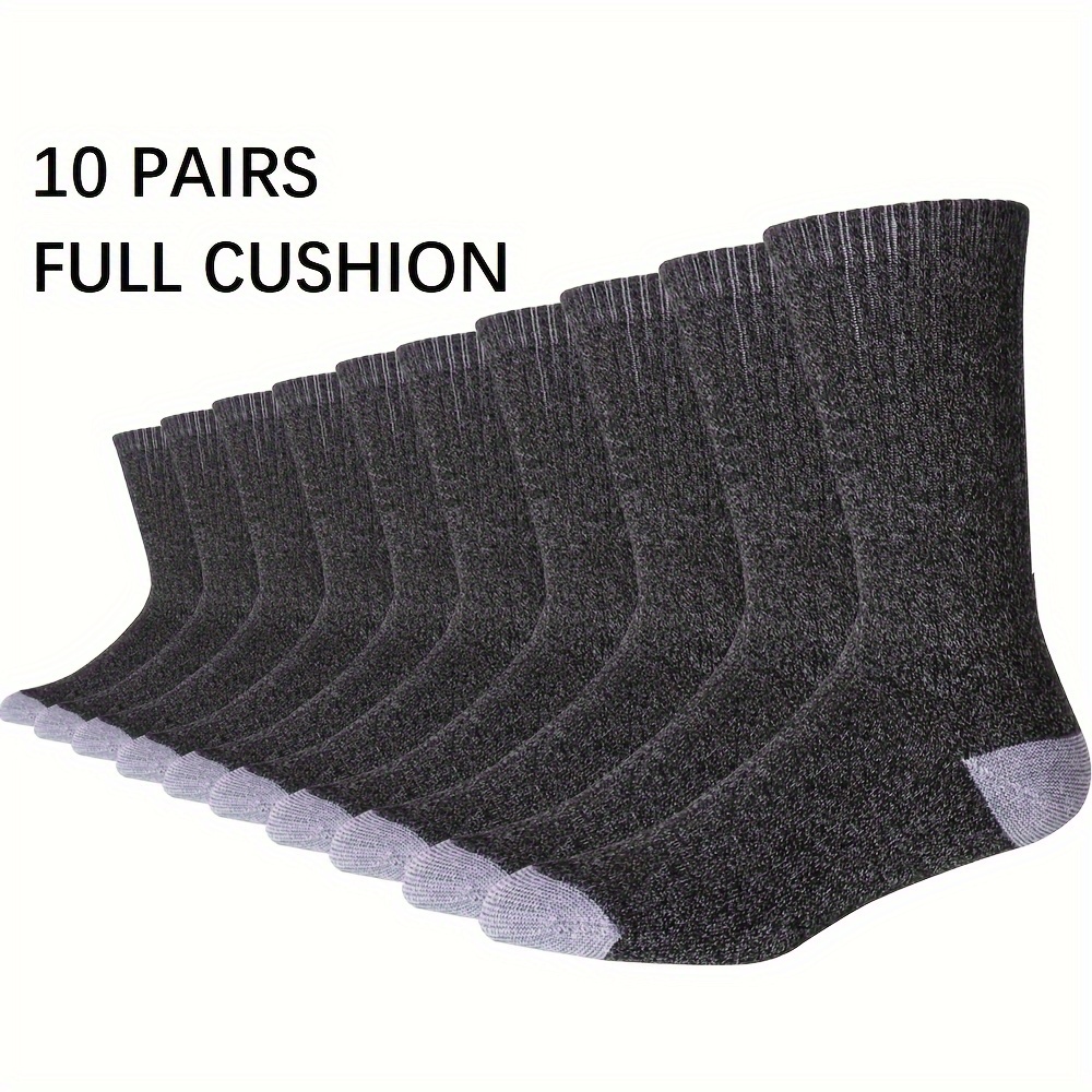 

Men's Soft Padding Durable Cotton Socks, Socks With Moisture Wicking