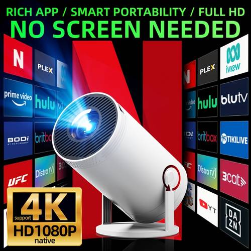 new smart projector for home use ultra hd 1080p local for home theater mobile screen mirroring bedroom dorm student supports 4k mini valentines day christmas day gift