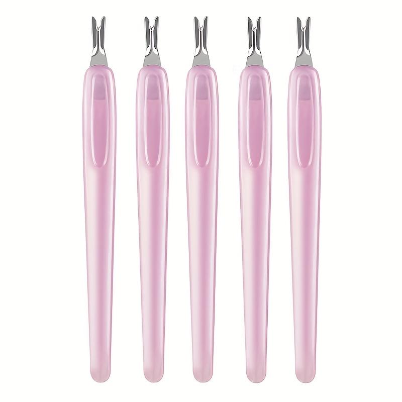 5pcs Professional Nail Cleaner, Fork , Nail Tool, Foot Tool, Dead Beige Removal Tool, Removal Tool, Suitable For Male And Female Adults Blue Black Pink Purple Pink