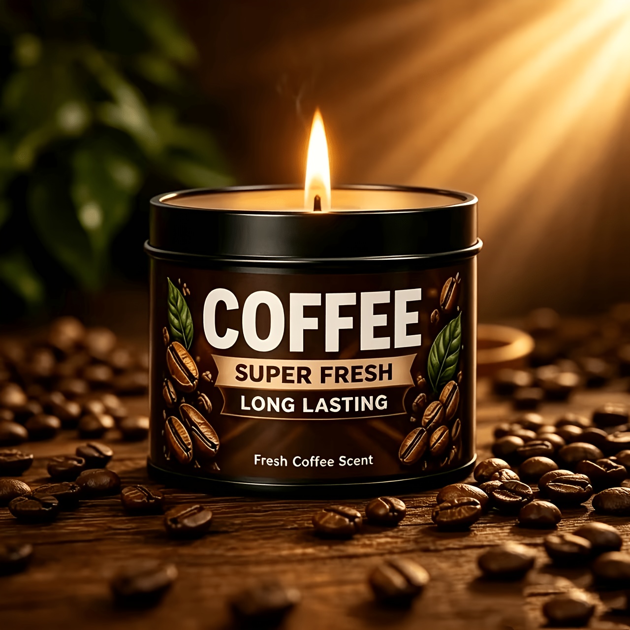 TEMU Bougie parfumée Café Après Expédition, Bougie à l'huile de soja artisanale, Parfum de café torréfié, Bougie chaleureuse, Convient pour porche,