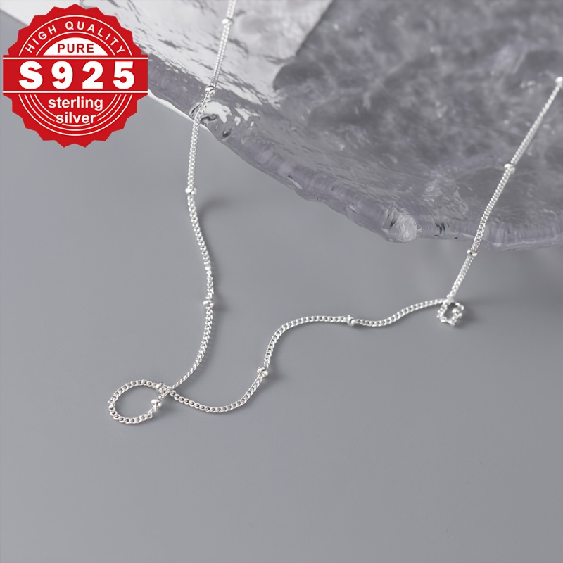 Women's S925 Pure Silver Versatile Necklace