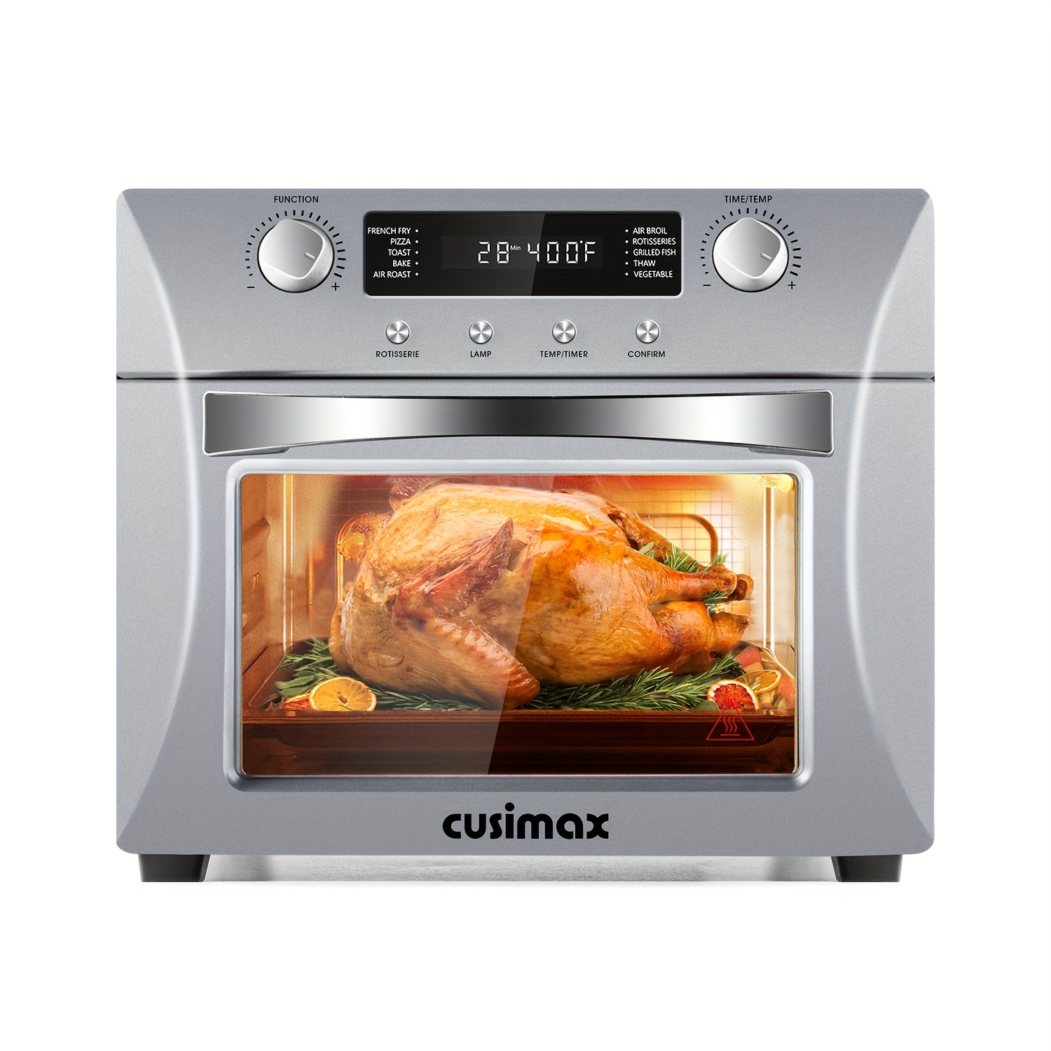 

Cusimax Air Fryer Oven Countertop, 10-in-1 Convection Oven, 24qt Combo Countertop Toaster Oven With Rotisserie & Dehydrator,