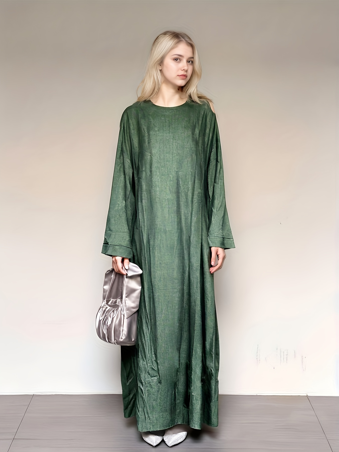 open lace back dress Olive Green Modest Co-Ord Set - Stylish Top and Skirt