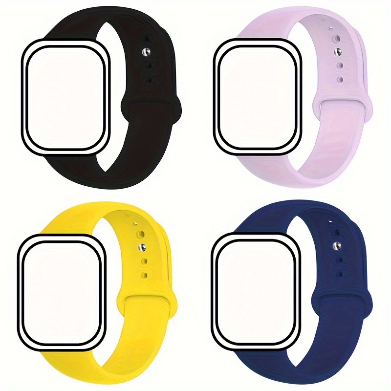 

Silicone Sport Watch Bands For Watch Series 1/2/3/4/5/6/7/se, Breathable Wristbands, Available Sizes 38/40/41mm And 42/44/45/49mm, Assorted Colors