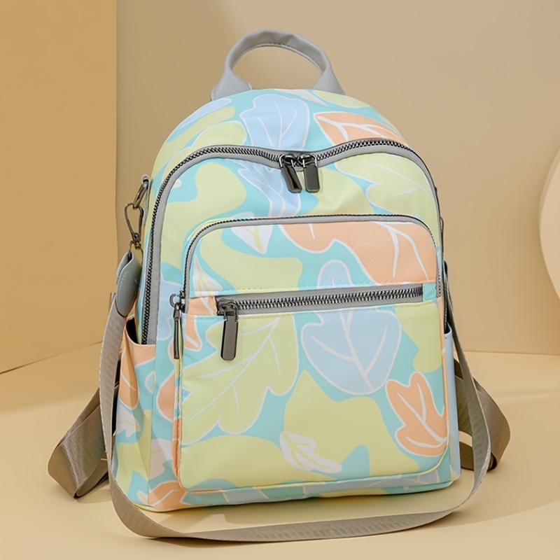 pieza estampado floral oxford tela mochila mujer estilo Temu