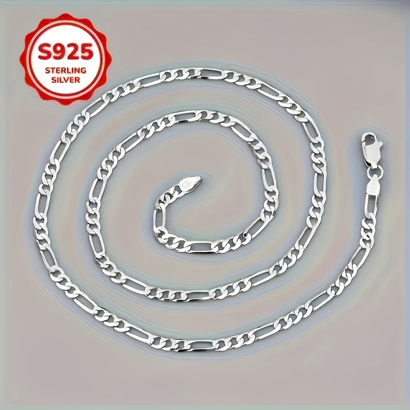 TEMU Un collier de 4 mm en argent pur avec un design de papillon à clip rétro, disponible en différentes tailles - Idéal comme cadeau pour les