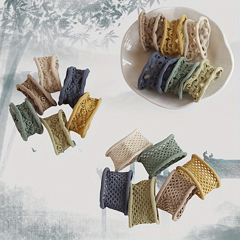 

6pcs Fashionable And Minimalist Hair Ties - Soft Towel Material, No Battery Required, Suitable For All Seasons, Perfect For Parties And Gifts