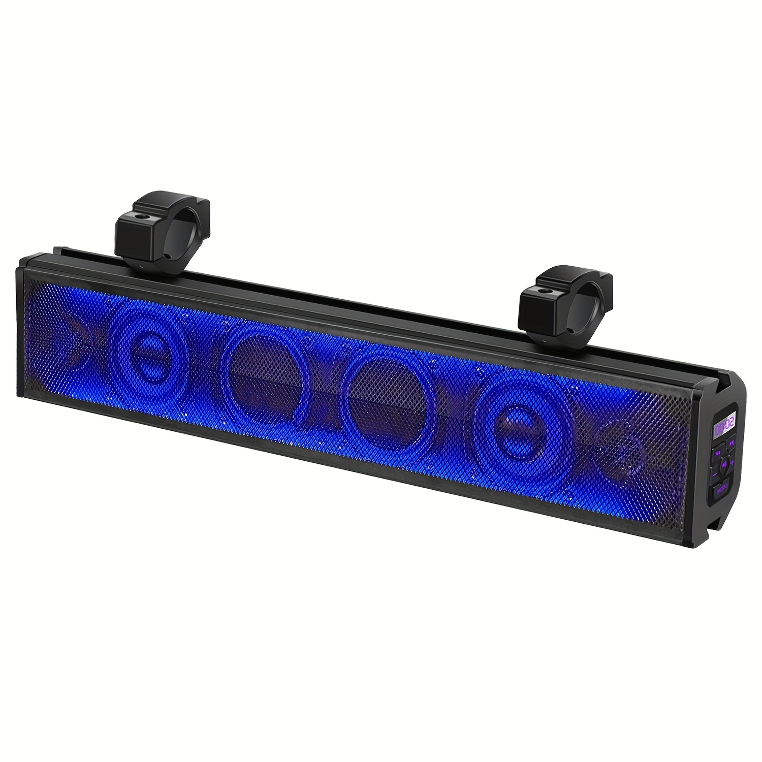 TEMU Wireless Sound Bar For Utv, Featuring Waterproof Design With Rgb Lighting, 400w Audio, And Universal Mounting Suitable For And Golf Carts,