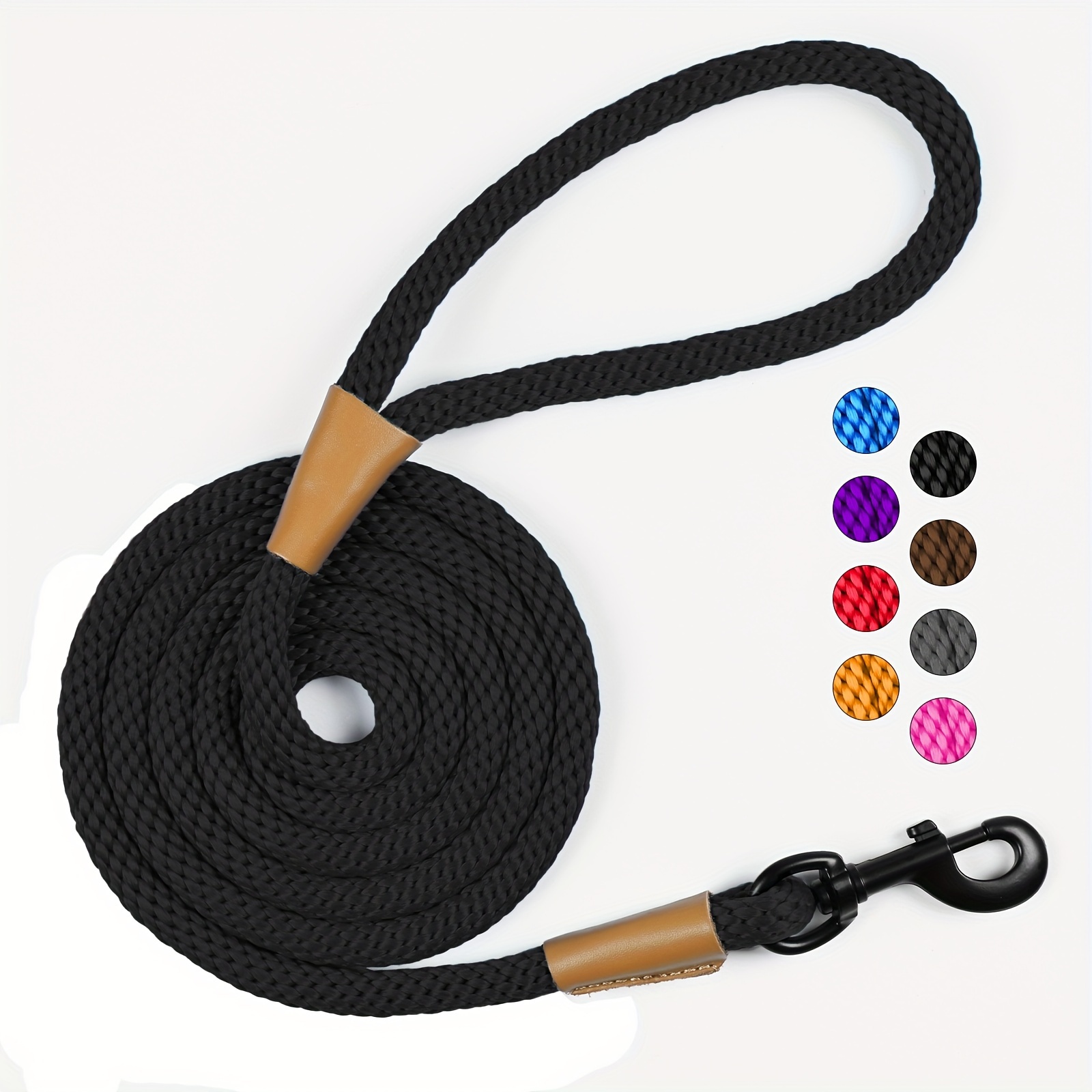 E-shop 1 Stück Langlebige Nylon-Hundeleine mit Metallhaken, 6ft Haustierleinen, Starke Geflochtene Leine zum Gehen