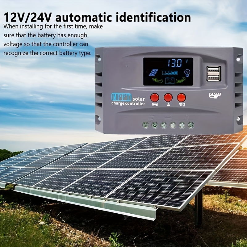 Contrôleur De Charge Solaire MTTP 12 V-24 V 30-100A MPPT Régulateur De
