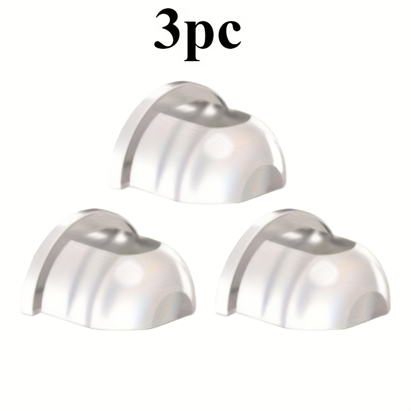 E-shop 3er-Pack Türstopper Set, Silikon Türstopper, Wand Schutz, Selbstklebende Boden Puffer Transparent Türgriff Anti-Kollisionsstreifen, Weicher
