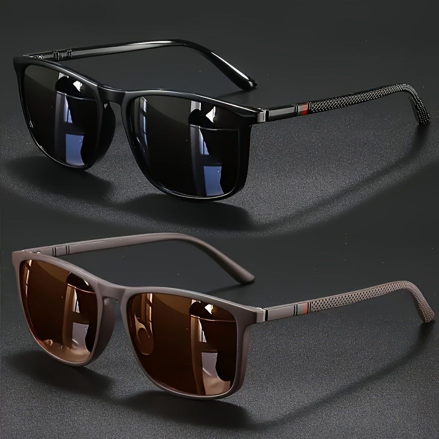 TEMU Square Frame Unisex Trendy Shades For Driving Versatile