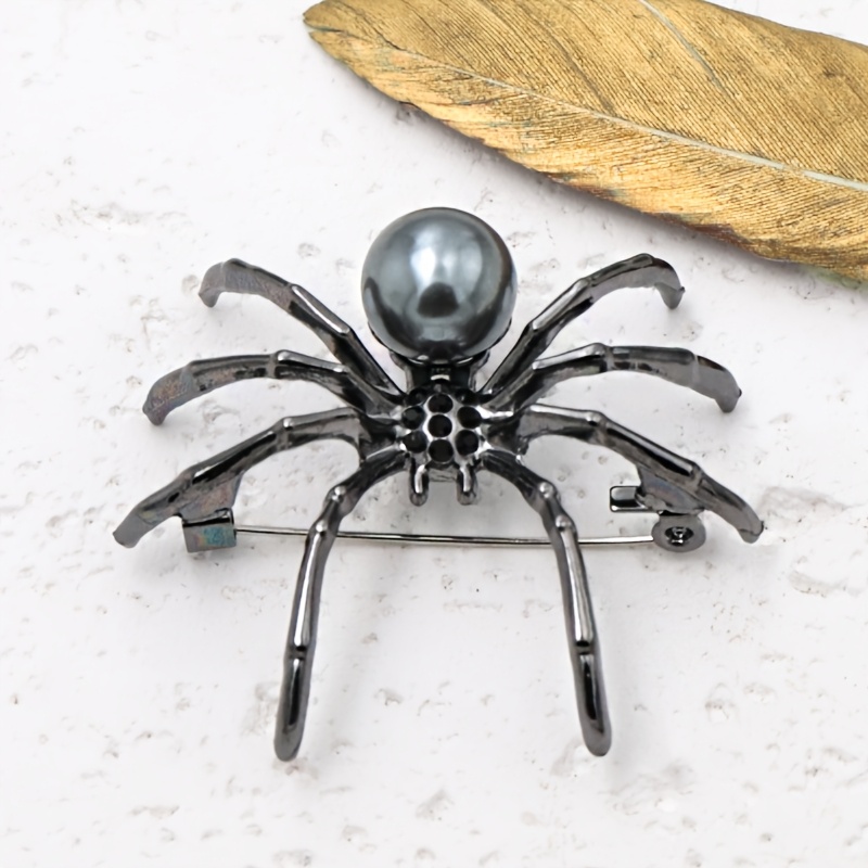 TEMU Broche de moda de estilo gótico, 1 pieza, adorno de alfiler para broma de Halloween